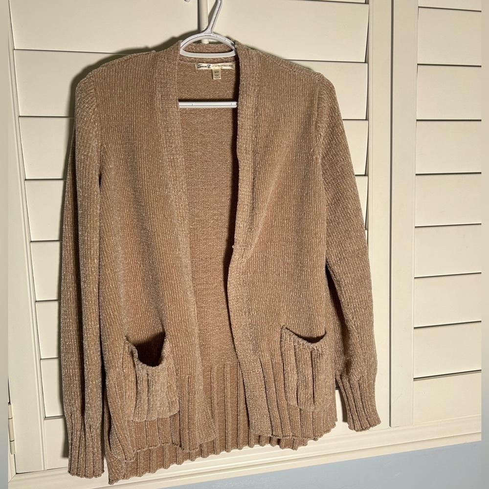 Seven7 cream knitted sweater cardigan